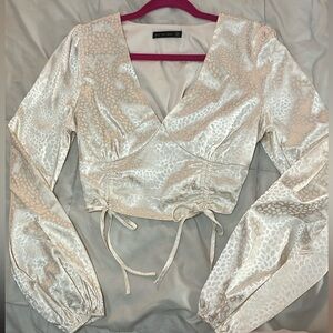 Cream colored blouse